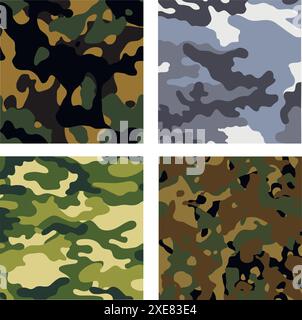 military backgrounds Stock Vector