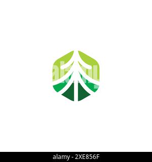 Pine Logo Vector Illustration. Pine Icon Design Stock Vector