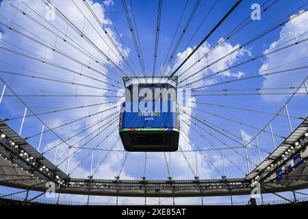 Frankfurt, Germany. 26th June, 2024. FRANKFURT, Olympia Stadium, 26-06-2024, European Football Championship Euro2024, Group stage match no.33 between Slovakia and Romania. Stadium overview. Credit: Pro Shots/Alamy Live News Stock Photo