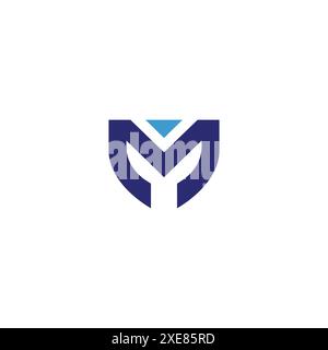 Letter M Logo Template. M Initial Logo Stock Vector