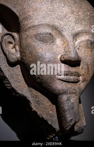 Fragment of the lid of the sarcophagus of pharaoh Ramesses VI Stock Photo