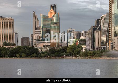 Bangkok, Thailand - 22 Jun, 2024 - Cityscape Office Buildings With 