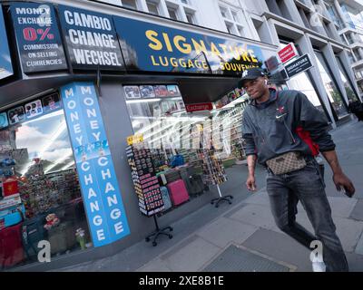 Signature, luggage and souvenir shop in Oxford Street London Stock Photo