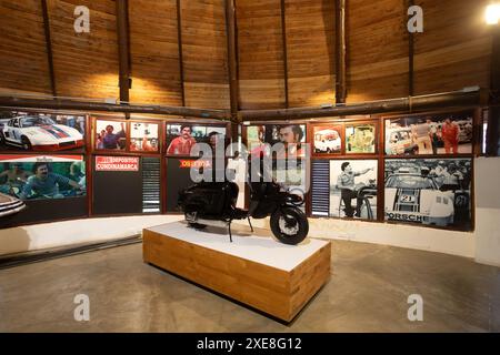 Open-air museum of the famous drug dealer Pablo Escobar in Medellin Colombia Stock Photo