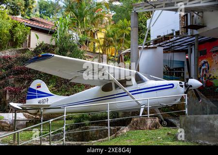 Open-air museum of the famous drug dealer Pablo Escobar in Medellin Colombia Stock Photo