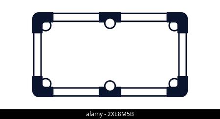Snooker table icon vector. Snooker pool icon Stock Vector