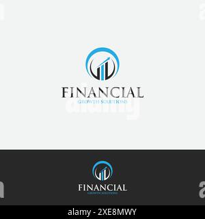 Financial Growth Solutions Logo Design Template. Stock Vector