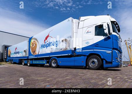 Heiploeg gigaliner truck at loading dock Stock Photo