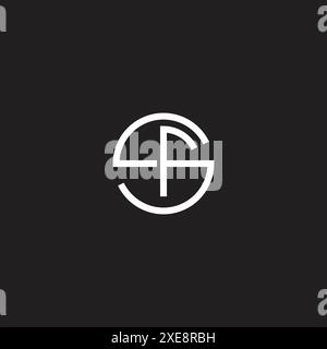 Alphabet Letters FS SF Creative Logo Initial Based Monogram Icon Vector Element. Stock Vector