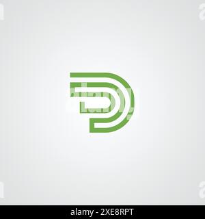 Alphabet D letter luxury and classy style logo design. Stock Vector