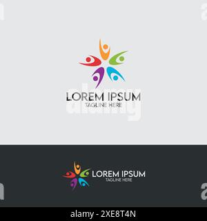 foundation Logo Colorful Design Template Vector. Community Logo Template Vector. Stock Vector