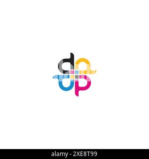 Initial letter p logo design. real estate print and printing logo vector template. Stock Vector