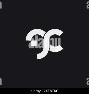 Initials letter gc or cg logo design inspiration Stock Vector