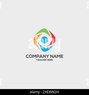 foundation Logo Colorful Design Template Vector. Community Logo Template Vector. Stock Vector