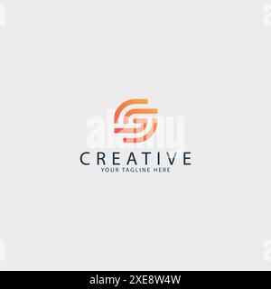 Letter SG logo design template vector elements. company logo with the SG letter concept. Stock Vector