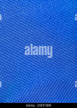 Flat fabric surface texture in blue color Stock Photo