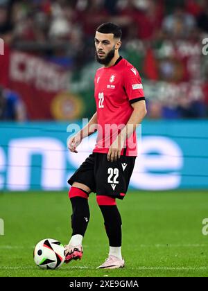 GELSENKIRCHEN - Georges Mikautadze of Georgie during the UEFA EURO 2024 ...