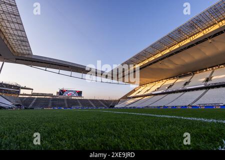 Sao Paulo, Brazil. 26th June, 2024. SP - SAO PAULO - 06/26/2024 - BRAZILIAN A 2024, CORINTHIANS x CUIABA - General view of the Arena Corinthians stadium for the match between Corinthians and Cuiaba for the Brazilian A 2024 championship. Photo: Ettore Chiereguini/AGIF (Photo by Ettore Chiereguini/AGIF/Sipa USA) Credit: Sipa USA/Alamy Live News Stock Photo