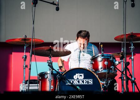 The Xcerts live in Lido di Camaiore (LU) Italia, La Prima Estate Stock Photo