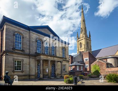 The forecourt of the Upper Chapel in Sheffield City Centre. England Stock Photo