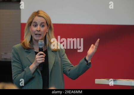 SPD GER, Berlin, 20241209, SPD Veranstaltung Wirtschaft in Ostdeutschland, mit Verena Hubertz *** SPD GER, Berlin, 20241209, SPD event on the economy in eastern Germany, with Verena Hubertz Stock Photo