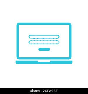 Application, online form icon. Isolated on white background. From blue icon set Stock Vector