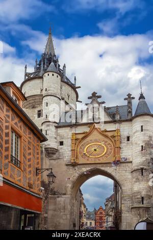 Clock tower, Auxerre, France Stock Photo