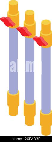 Pipeline Valve System Is Controlling Gas Flow Using Combination Lock 