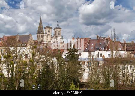 View of Semur-en-Auxois, France Stock Photo