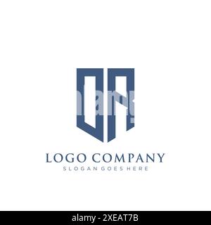 OR shield type logo design. Stock Vector
