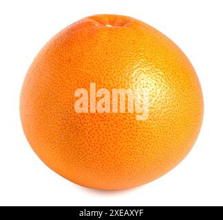 Ripe orange fruit, grapefruit isolated on white background. Stock Photo