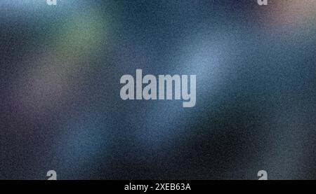 Green blue light bokeh abstract background color gradient light glare, rough texture, grainy noise. Stock Photo
