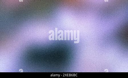 Light violet background with bokeh highlights , blurred abstract background with grainy noise, rough texture Stock Photo