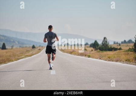 A dedicated marathon runner pushes himself to the limit in training ...