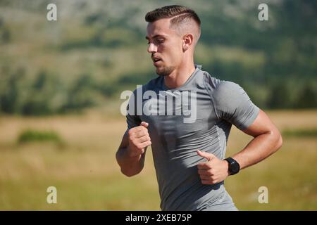 A dedicated marathon runner pushes himself to the limit in training ...