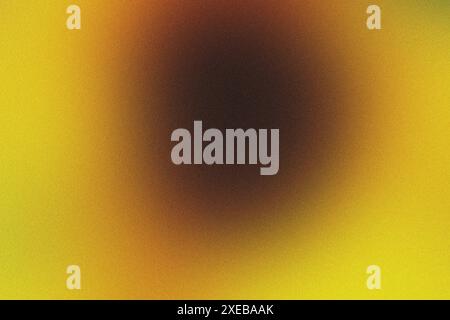 Texture of yellow and black gradient background with grainy effect Stock Photo