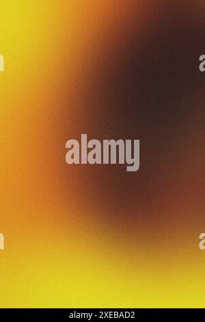 Grainy textured background featuring yellow and brown colors blending together Stock Photo
