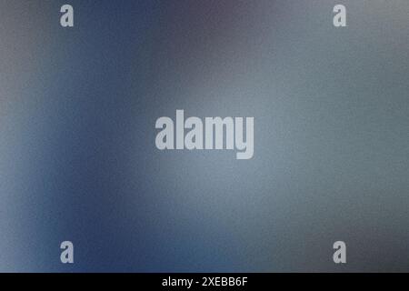 Blurred grainy gradient background transitioning from blue to gray Stock Photo