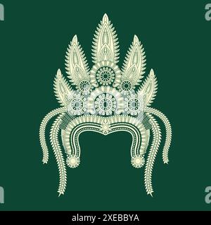 Absara crown style vector design Stock Vector