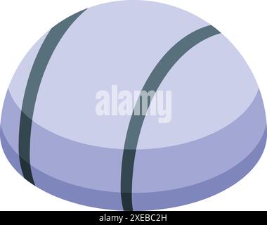 Round pill representing medical treatment for illness and disease Stock Vector