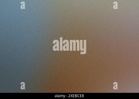 Abstract textured background with a grainy gradient fading from blue to brown Stock Photo