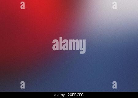 Background with a grainy texture in red and blue gradient Stock Photo