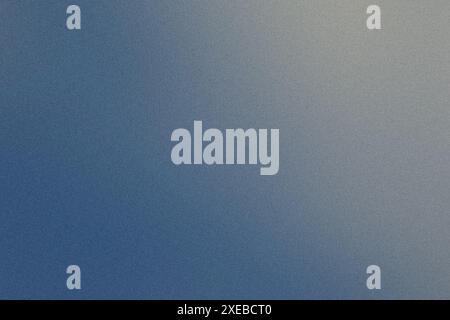 Image with a grainy texture and a smooth gradient transitioning from navy blue to grey in the background Stock Photo