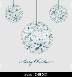 Merry Christmas greeting card, banner, poster. Vintage Background With Typography and Elements Stock Vector