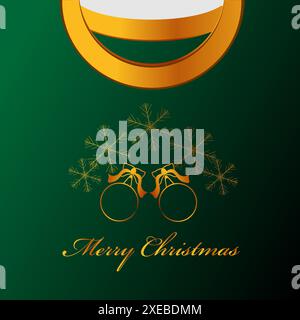 Merry Christmas greeting card, banner, poster. Vintage Background With Typography and Elements Stock Vector