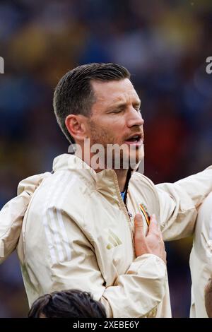 Stuttgart, Germany. 26th June, 2024. Jan Verthongen of Belgium during the UEFA Euro 2024 match between Ukraine and Belgium at MHPArena. Final score; Ukraine 0:0 Belgium. Credit: SOPA Images Limited/Alamy Live News Stock Photo