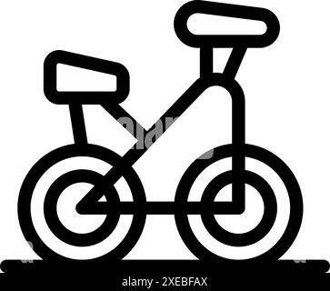 Balance bike for kids. Simple flat illustration Stock Vector Image ...