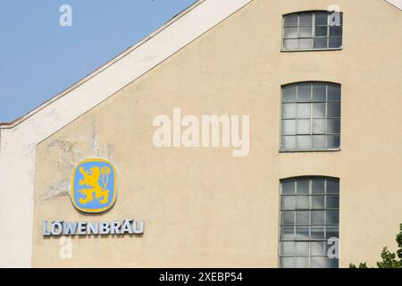 Löwenbräu Brauerei in München , Bayern , Deutschland . Juni 26, 2024. Stock Photo