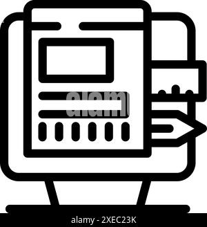 Web design process being created on a desktop computer, using a pencil and ruler for precise and creative development Stock Vector