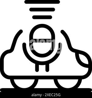 Futuristic high speed monorail train moving on railway, public transport icon Stock Vector